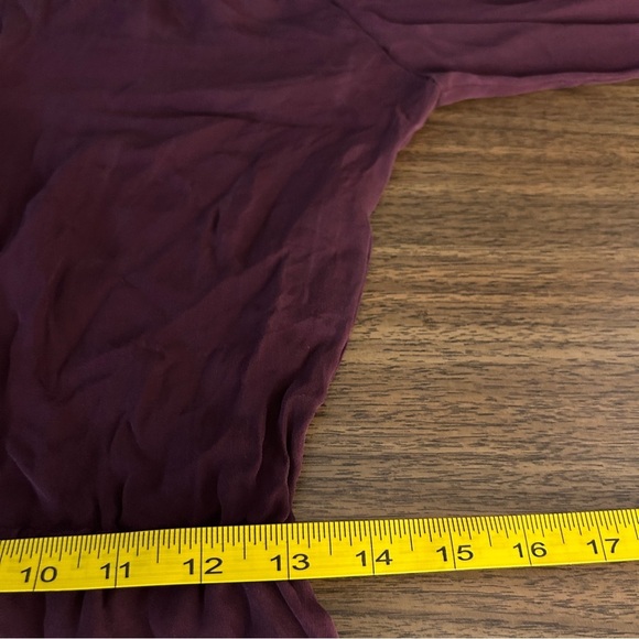 Babaton Deep Burgundy Long Sleeve Dress Size XS - Picture 10 of 12
